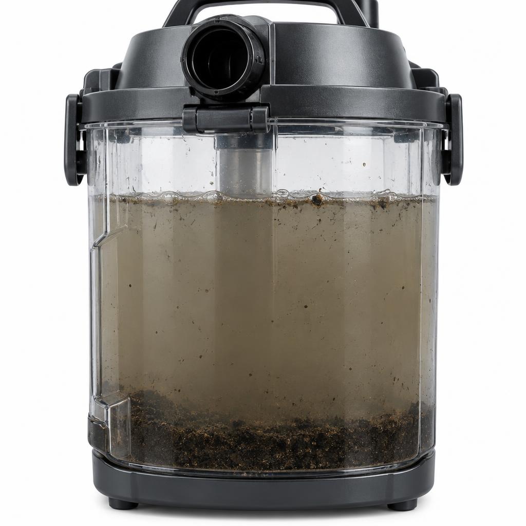 Posoda z umazano vodo in usedlino